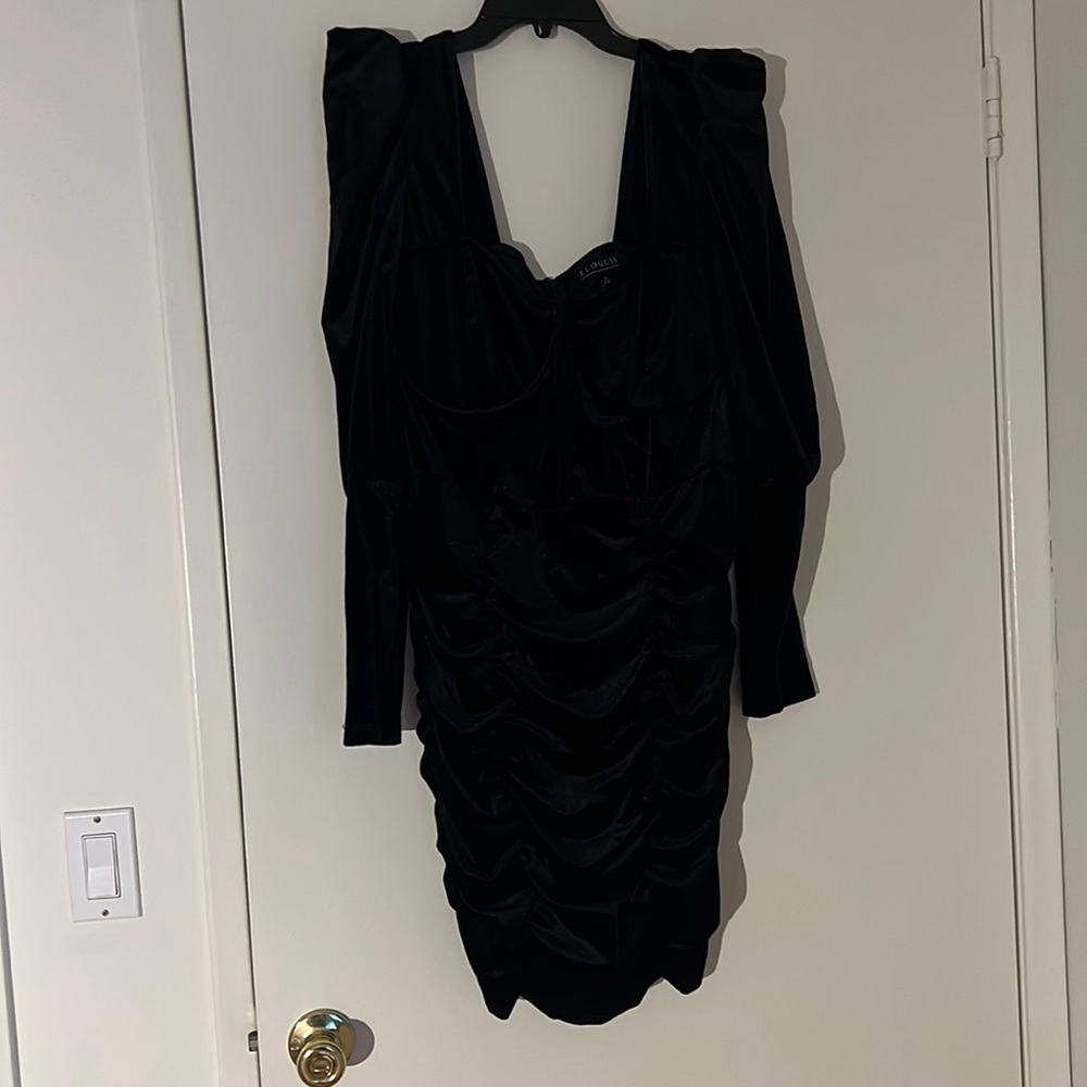 NWT Eloquii black velvet dress size 18